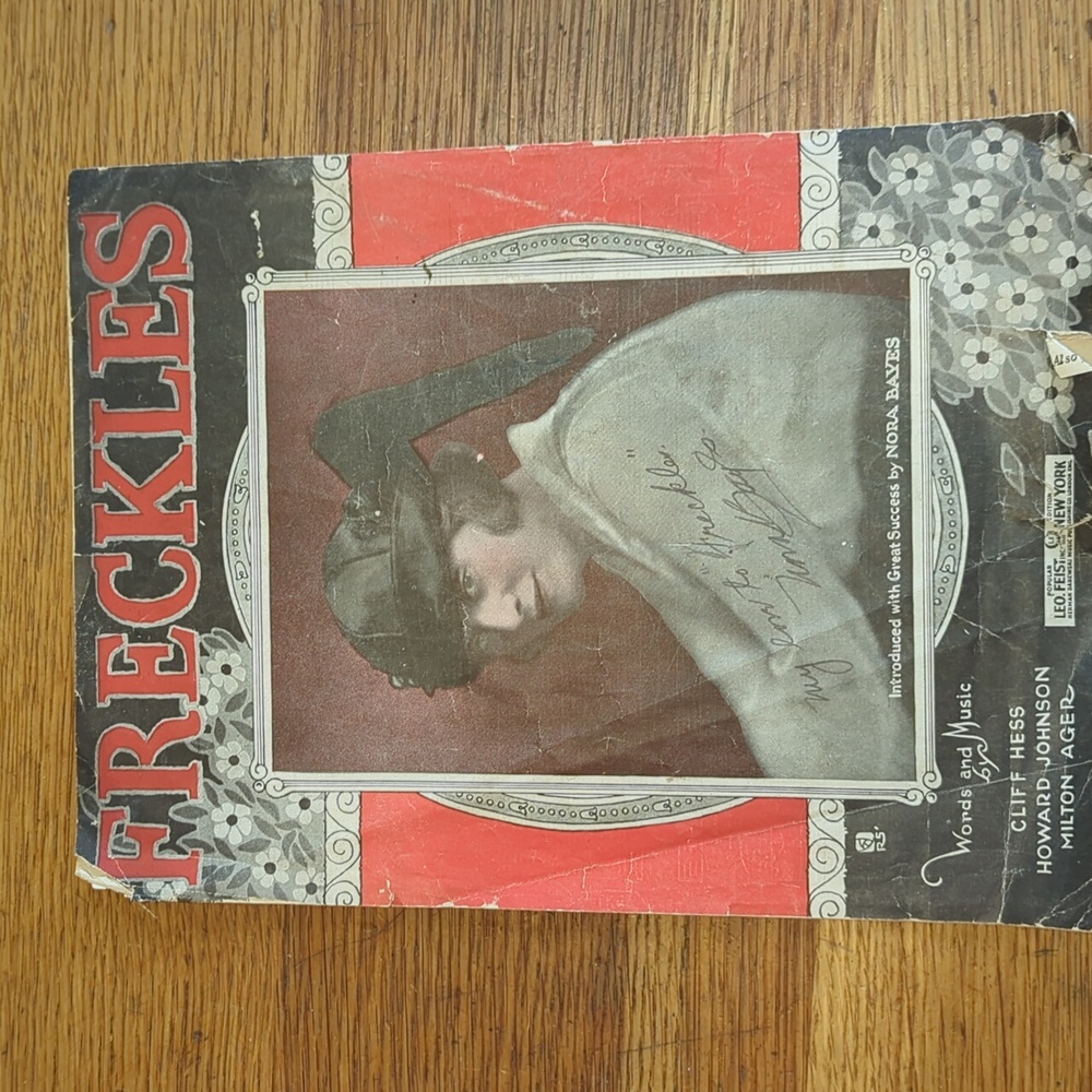 1919 Autographed Sheet Music